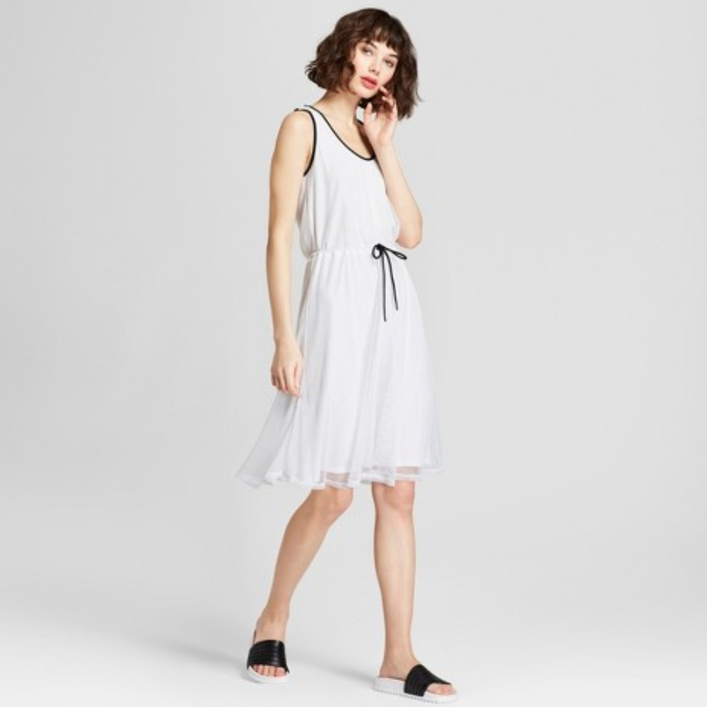 Hunter Women's Mesh A-Line Dress IN WHITE